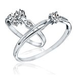 Egyedi param�terrel rendelhet� feh�r arany eljegyz�si  gyűrűk