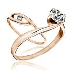 Egyedi param�terrel rendelhet� v�r�s arany eljegyz�si gyűrűk